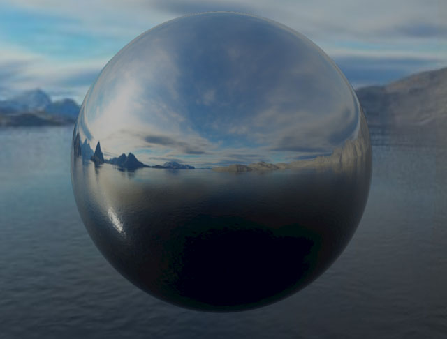 PBR Sphere with no roughness